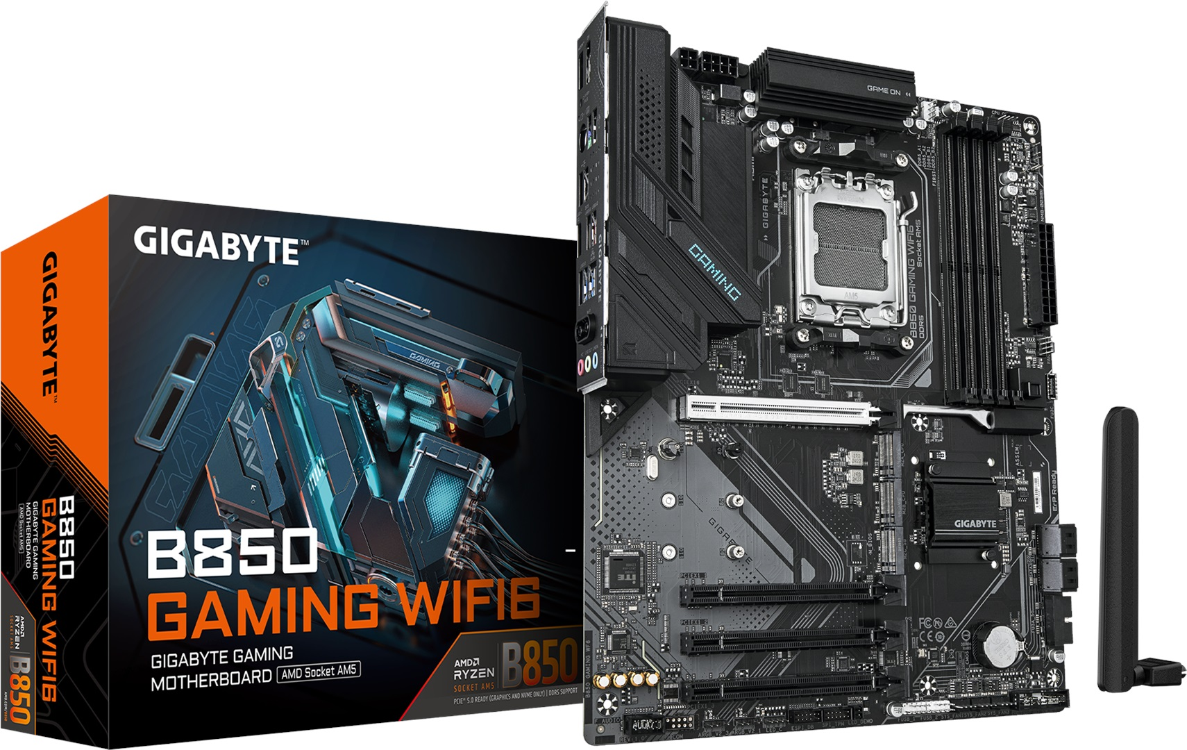 GIGABYTE B850 GAMING WIFI6 DDR5 HDMI DP PCIE 5.0 AM5 ATX
