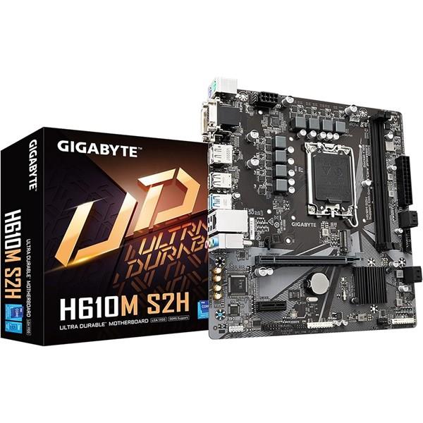 GIGABYTE H610M S2H DDR5 HDMI DVI DP PCIe 16X v4.0 1700p mATX