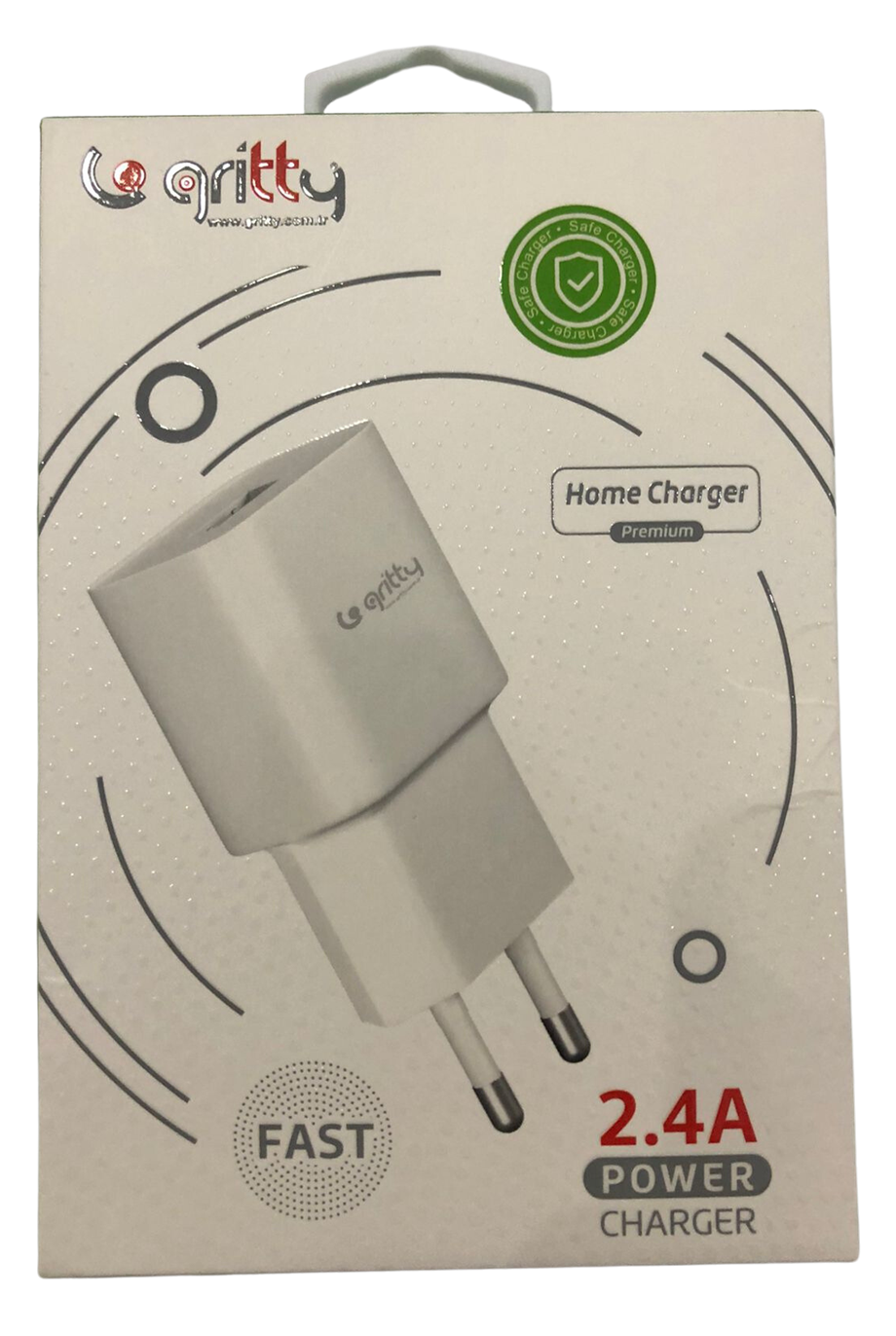 GRİTTY 2.4A HOMECHARGER (FAST ) ( ŞARJ BAŞLIĞI )