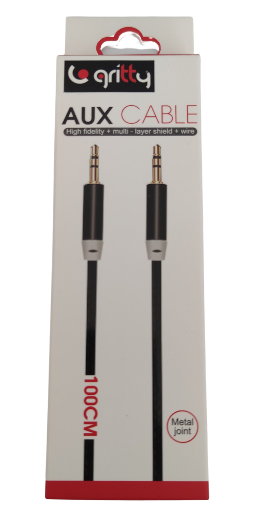 GRİTTY AUX KABLO 100 CM METAL JOINT 