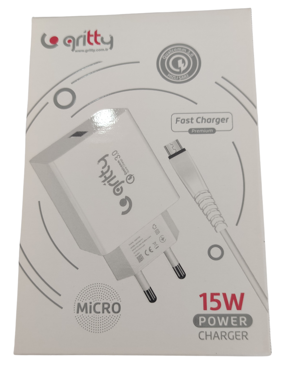 GRİTTY MİCRO ŞARJ CİHAZI 15 W POWER CHARGER