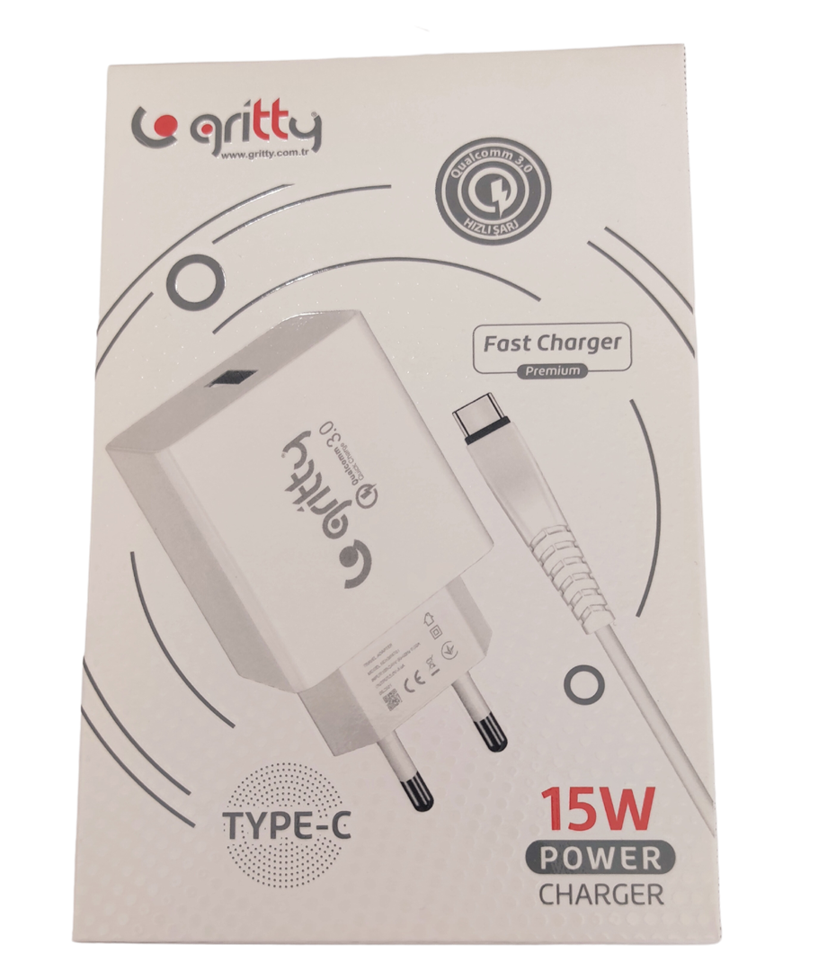 GRİTTY TYPE-C ŞARJ CİHAZI 15 W POWER CHARGER