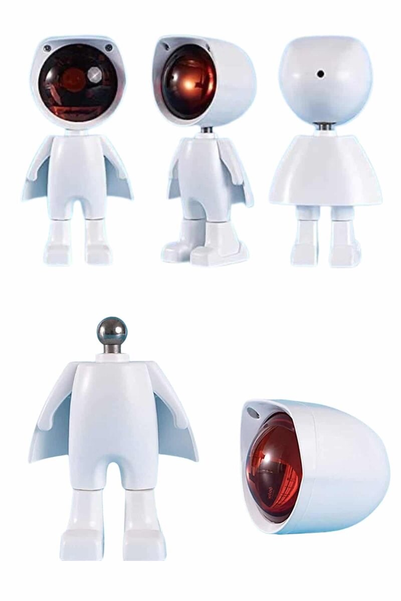 Gün Batımı Lambası Işık Arka Plan Projektör Sevimli Astronot Enerji Tasarruflu