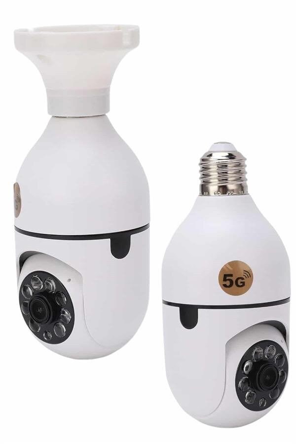 Güvenlik Kamerası Wi-Fi Özellikli 360 Derece Full Hd 1080p Ampül Kamera