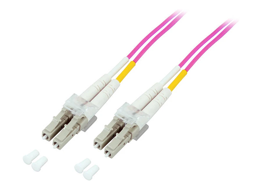 HCS 2m MM LC-LC 50/125µ LSZH Duplex OM4 Fiber Optik Patch Kablo