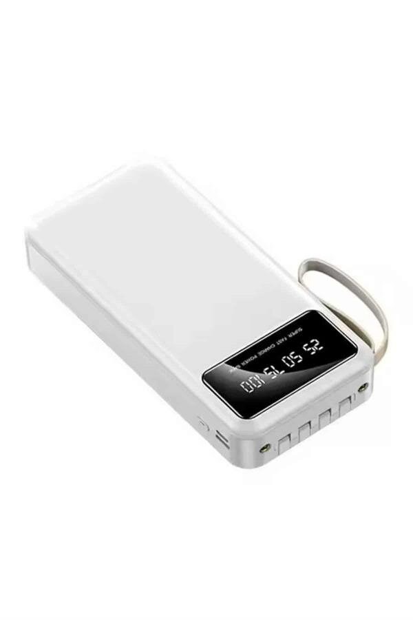 Hızlı Şarj Özellikli 20.000 Mah Dijital Göstergeli USB Girişli Android ve İOS Uyumlu Powerbank
