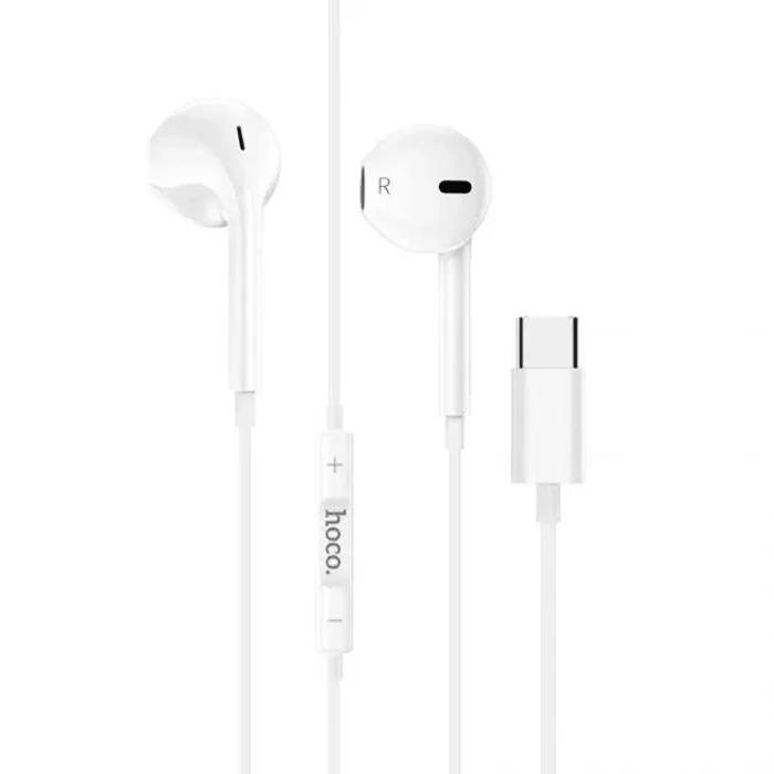 HOCO M101 Crystal Type-C Kulakiçi Mikrofonlu Kablolu Kulaklık-(1903)
