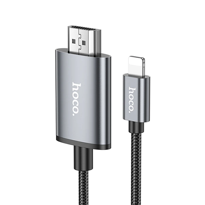 Hoco UA27 Lightning To HDMI HDTV Dönüştürücü Adaptör (4K 30Hz) Kablo-(1903)