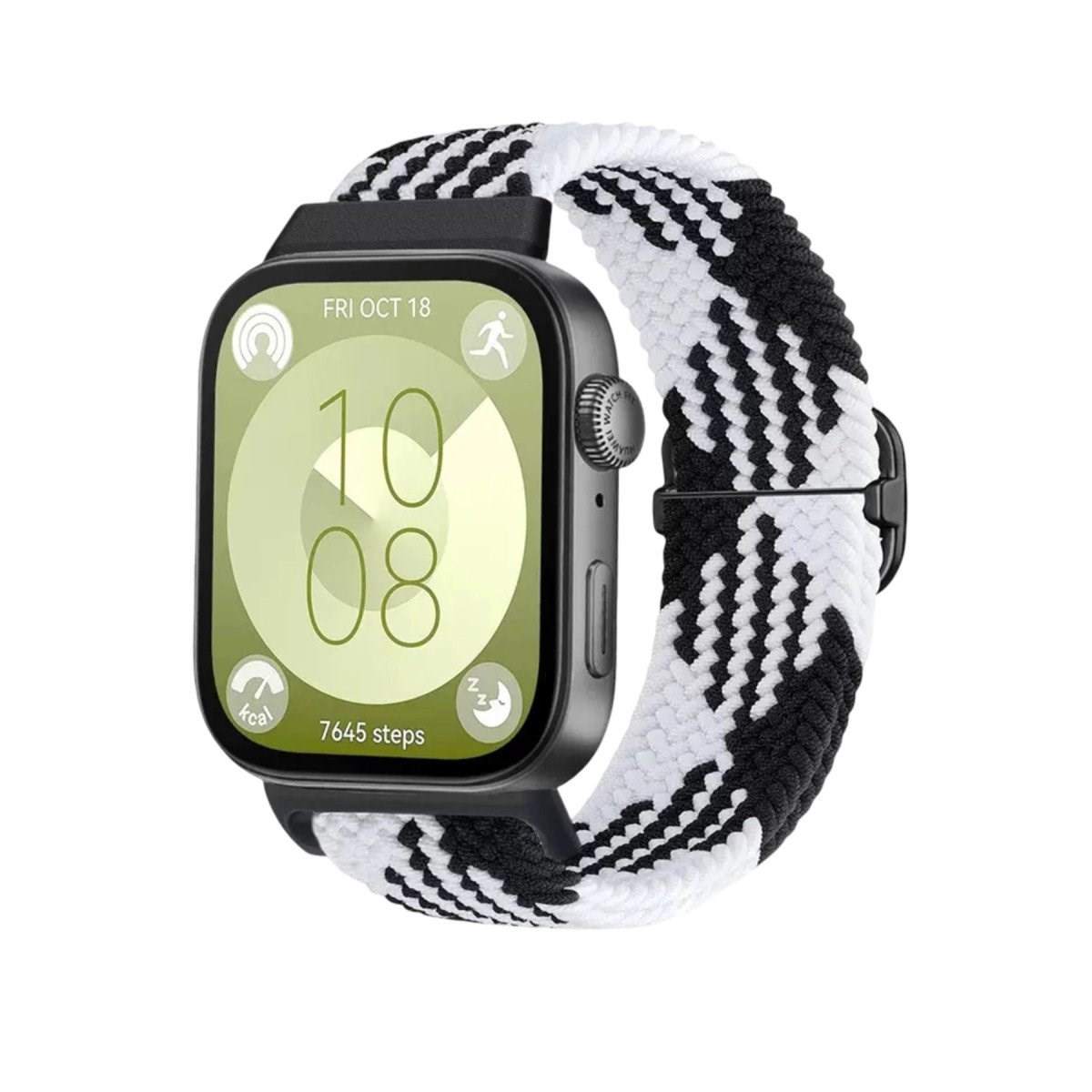 Huawei Fit 4  Kordon - Siyah-beyaz