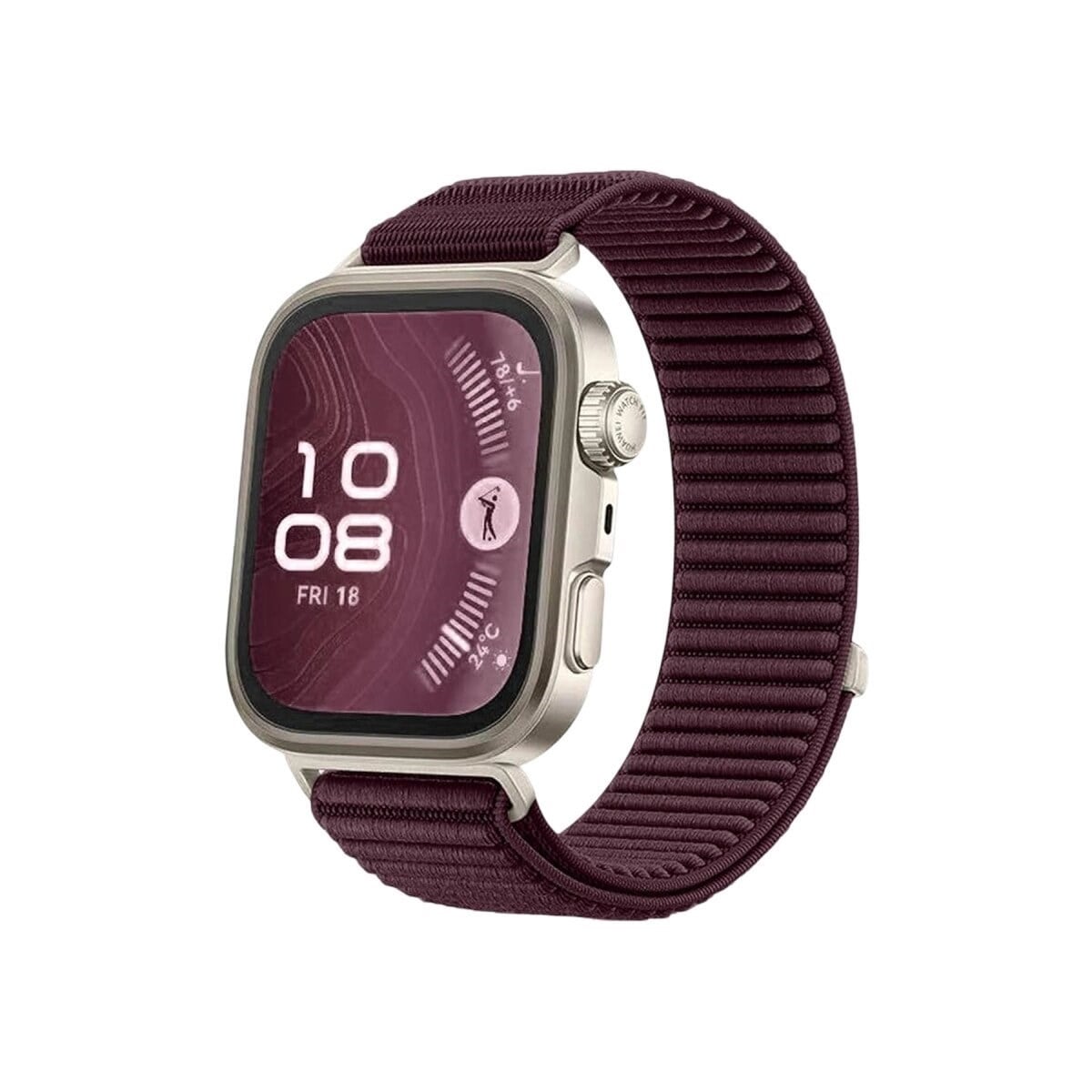 Huawei Fit 4 Braid Kordon - Mürdüm