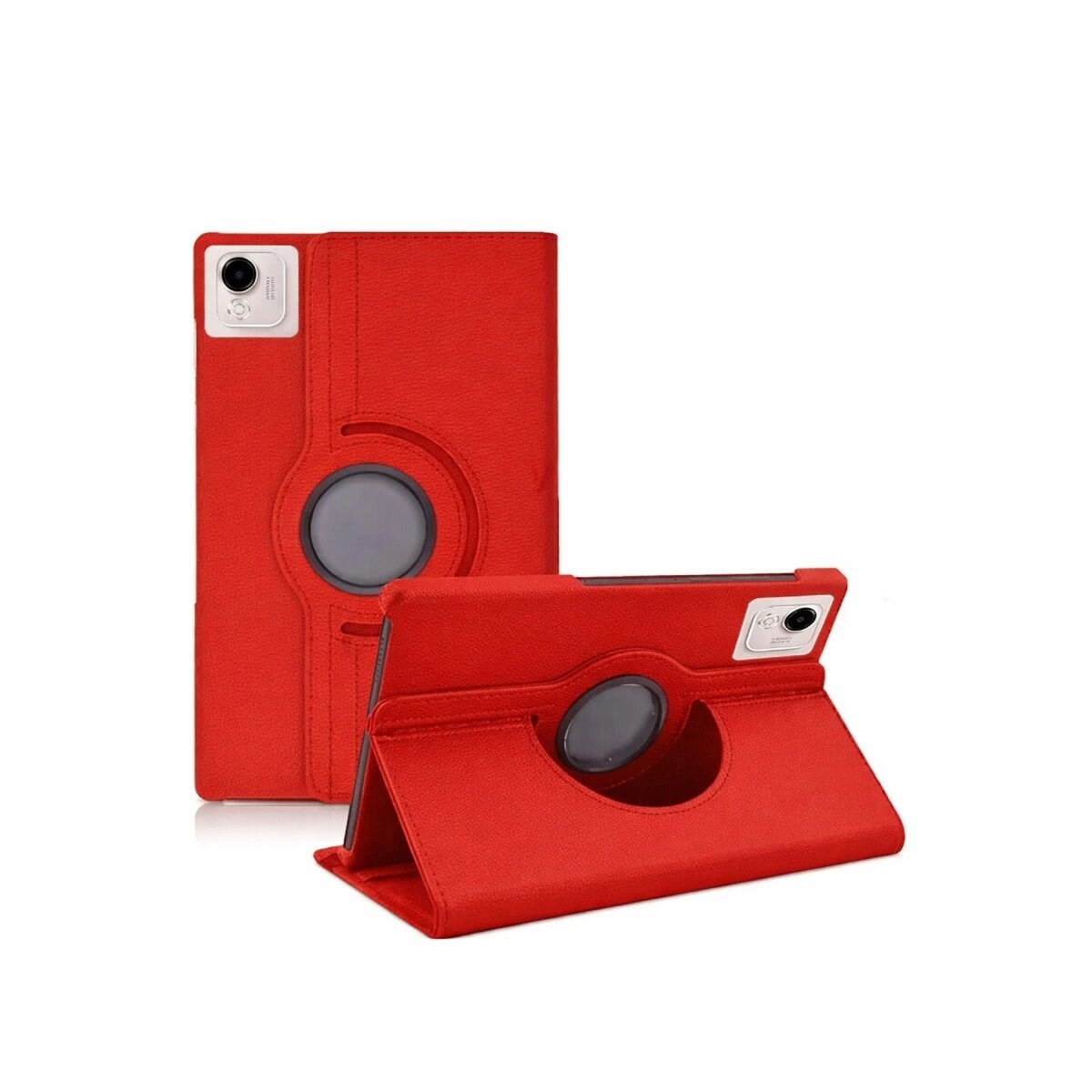 Huawei Honor Pad X9a 360 Tablet Deri Kılıf - Kırmızı