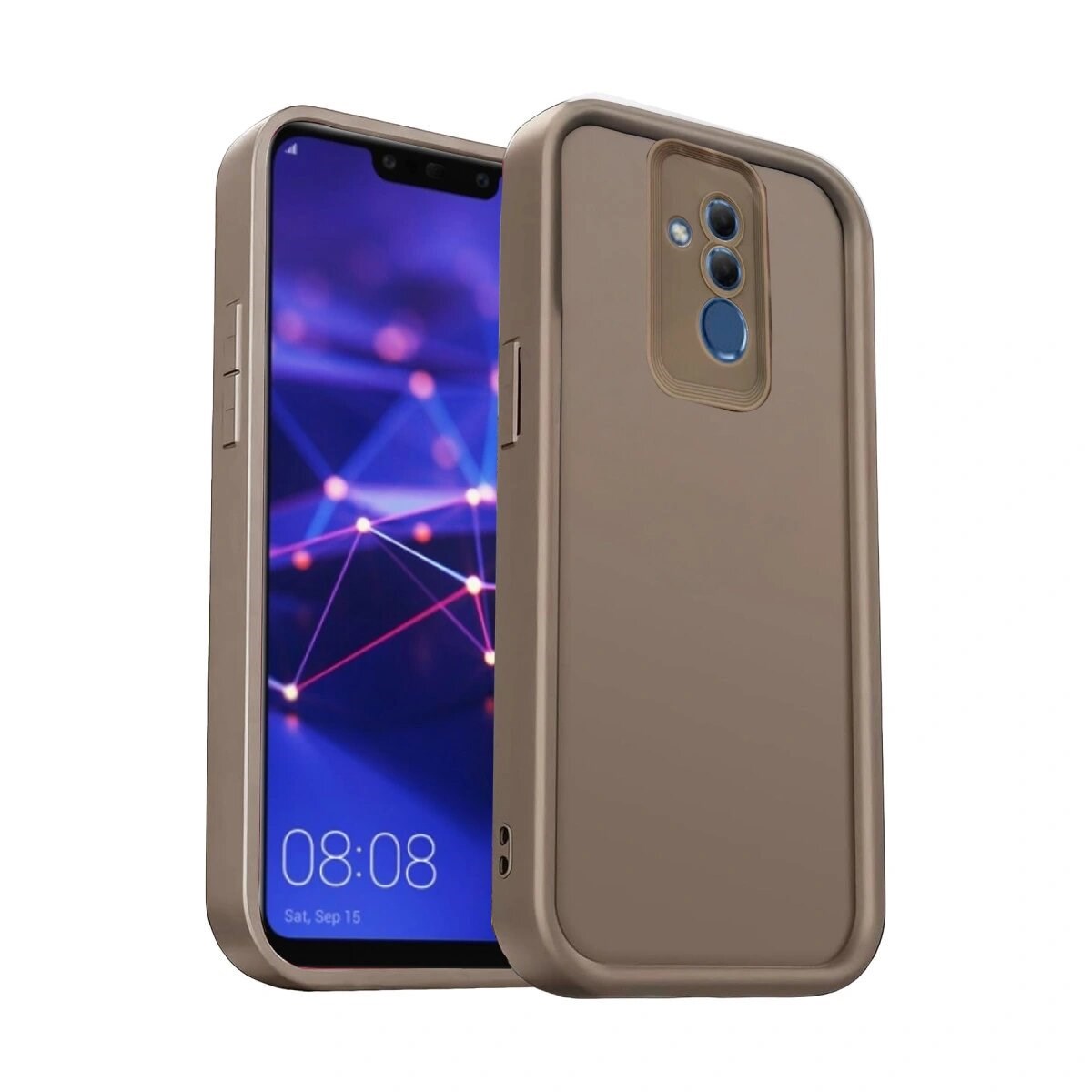 Huawei Mate 20 Lite Kılıf Viera Silikon - Kahverengi