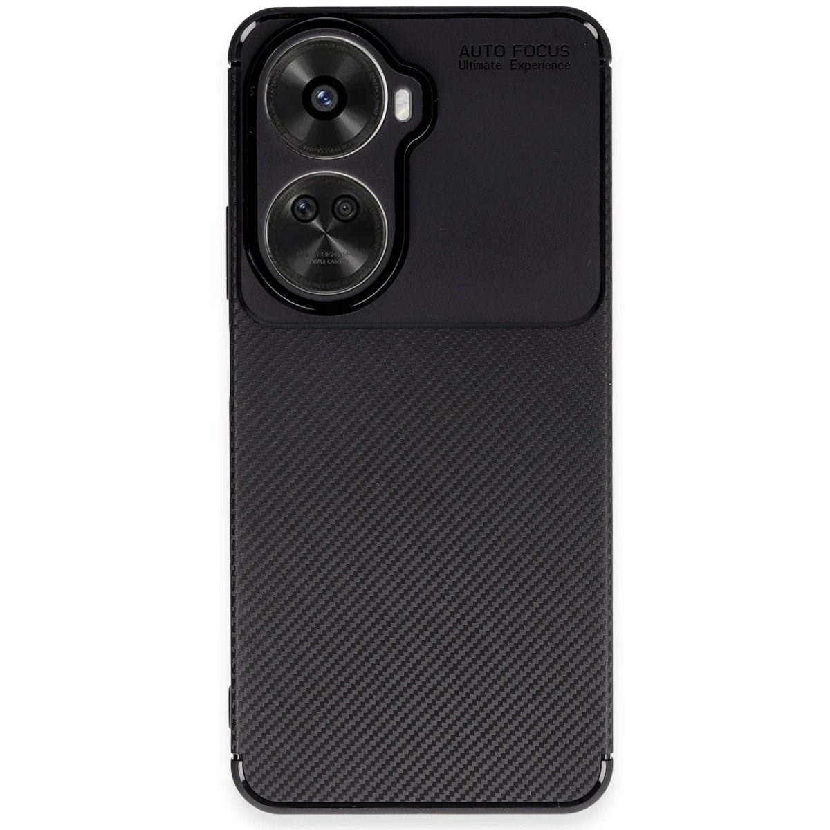 Huawei Nova 12 Se Kılıf Auto Focus Karbon Kapak - Siyah