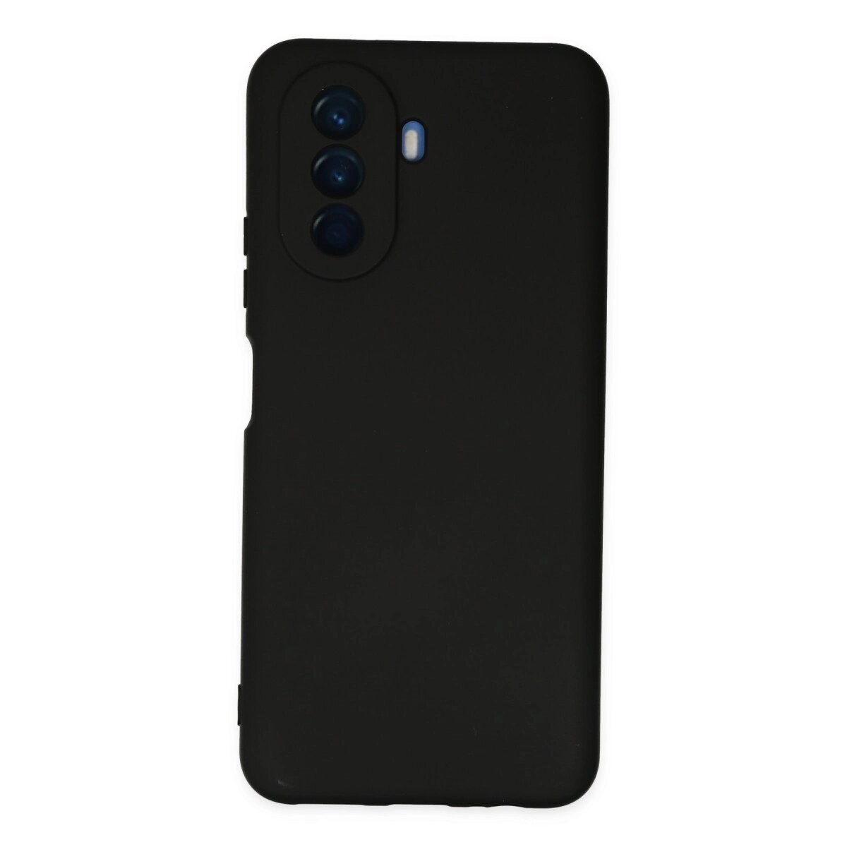 Huawei Nova Y70 Kılıf Nano İçi Kadife Silikon - Siyah