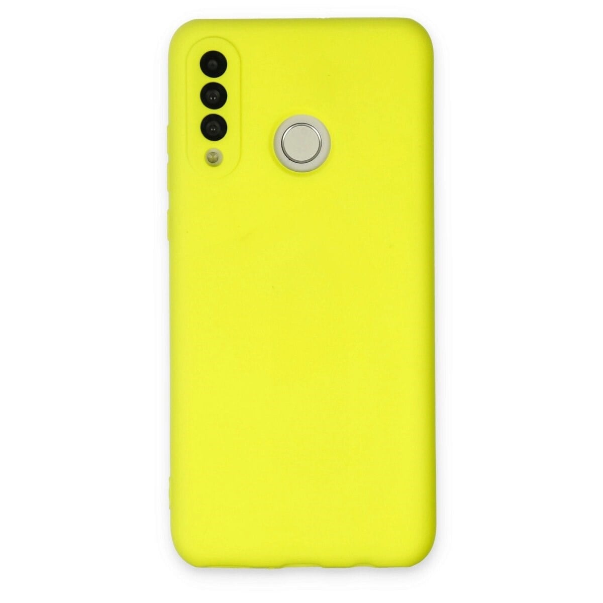Huawei P30 Lite Kılıf Nano İçi Kadife Silikon - Sarı