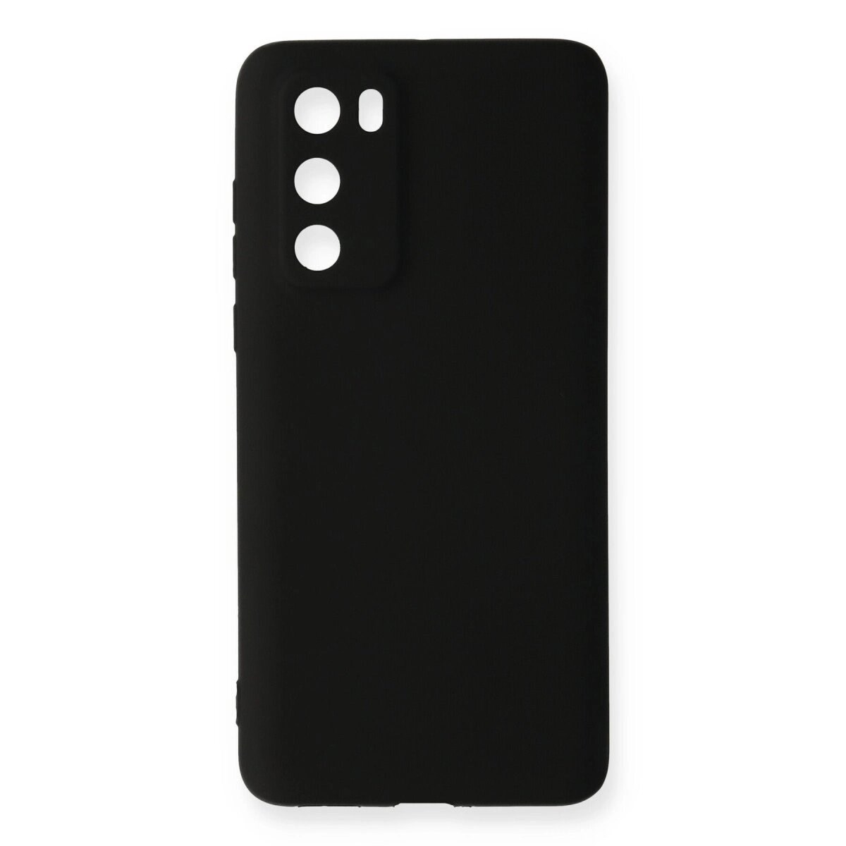 Huawei P40 Kılıf First Silikon - Siyah