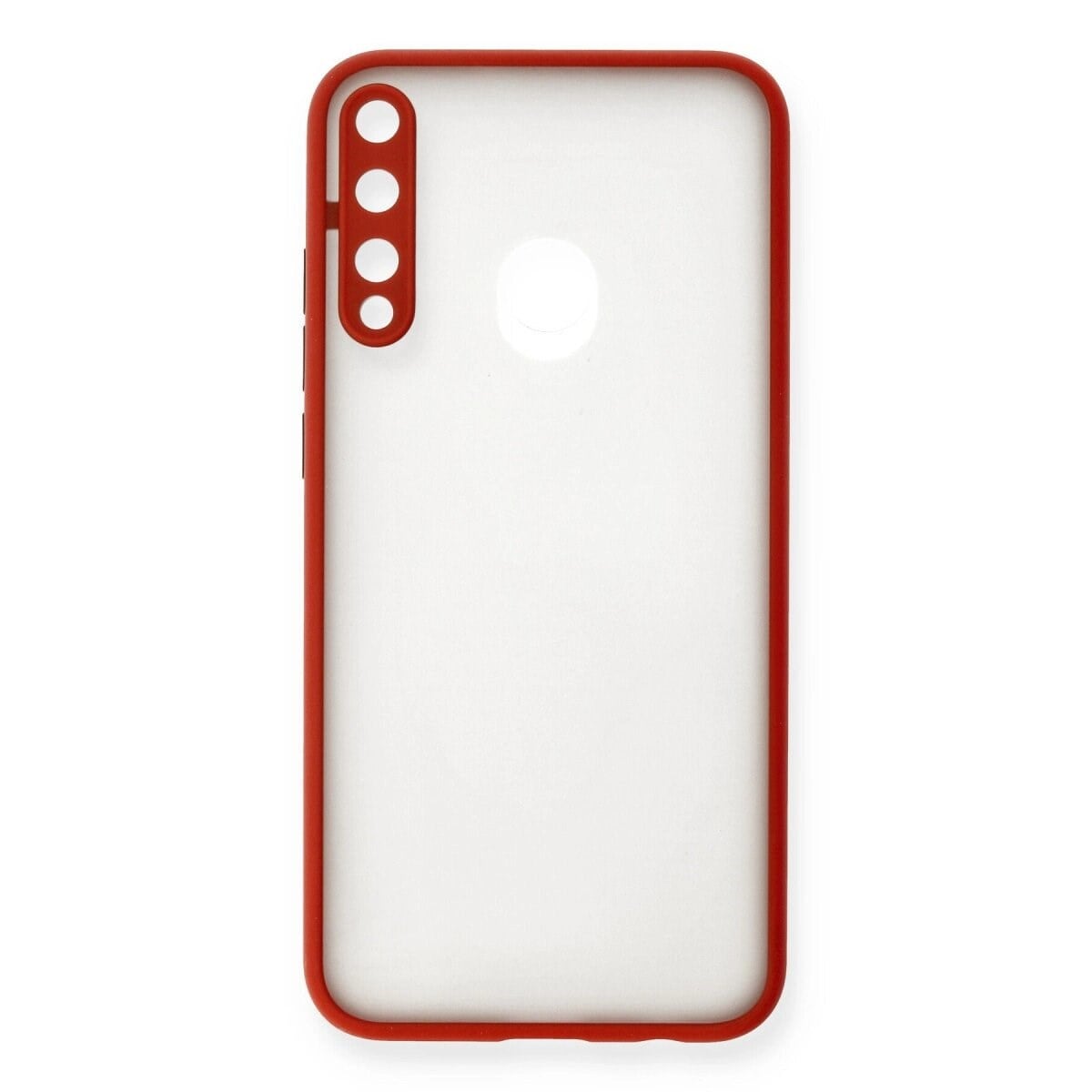Huawei P40 Lite E Kılıf Montreal Silikon Kapak - Kırmızı