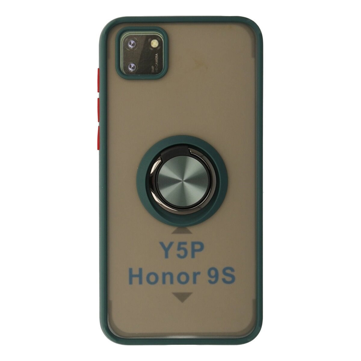 Huawei Y5p Kılıf Montreal Yüzüklü Silikon Kapak - Yeşil