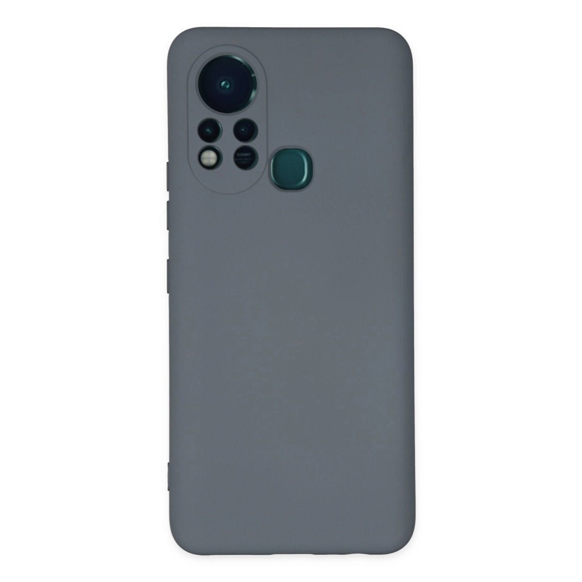 İnfinix Hot 11s Kılıf Nano İçi Kadife Silikon - Gri