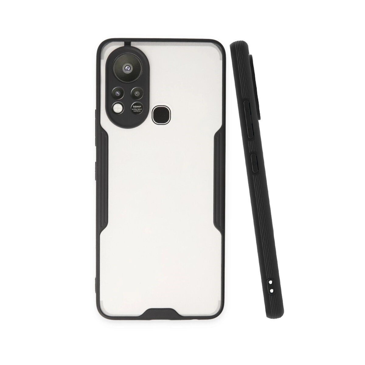 İnfinix Hot 11s Kılıf Platin Silikon - Siyah
