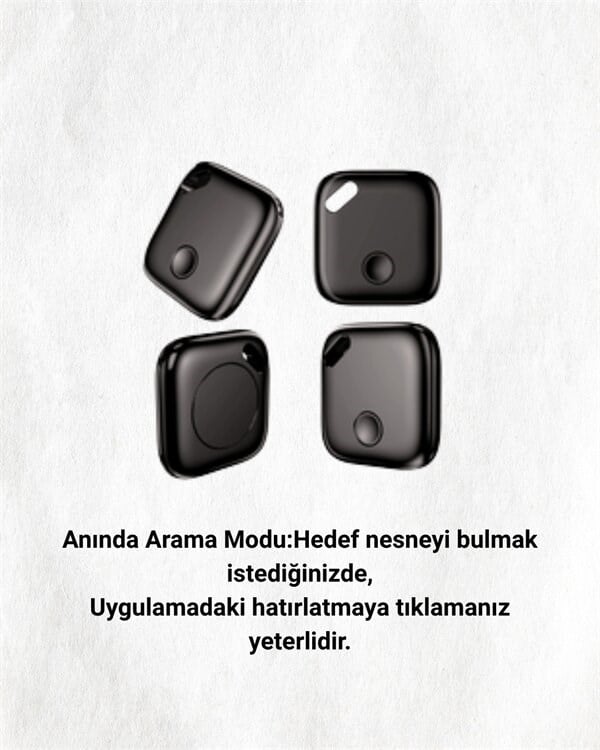 iOS & Android Uyumlu Smart Tag | Uzun Pil Ömrü | Bul Uygulaması ile Entegre Akıllı Takip Cihazı