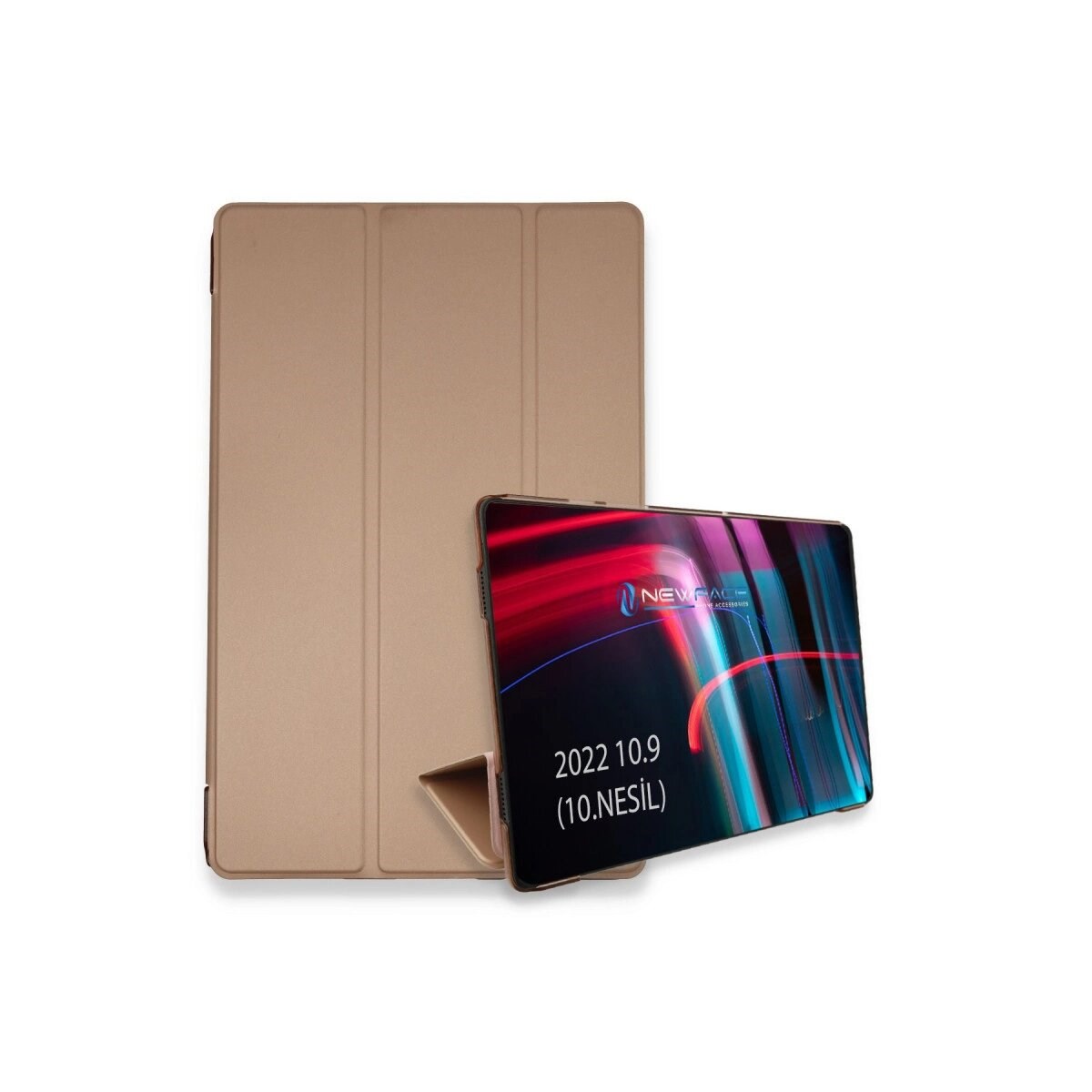 İpad 2022 10.9 (10.nesil) Kılıf Tablet Smart Kılıf - Rose Gold