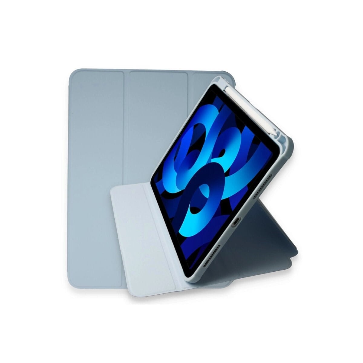 İpad Pro 11 (2021) Kılıf Ling 360 Kalemlikli Tablet Kılıf - Mavi