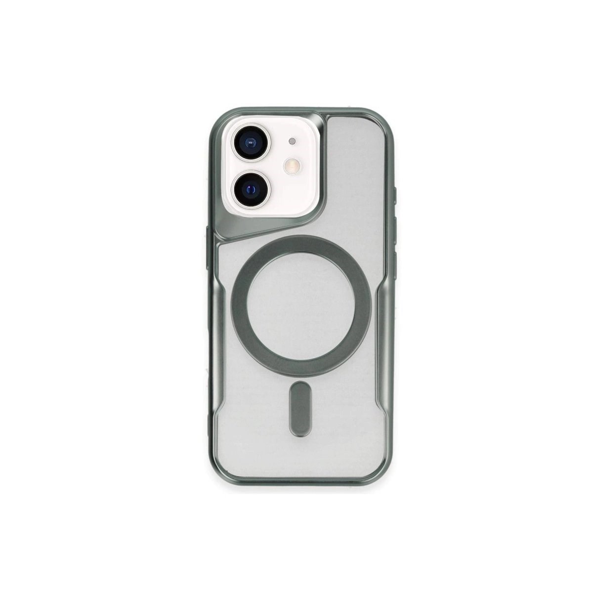 İphone 11 Kılıf Boyi Magsafe Silikon Kapak - Yeşil