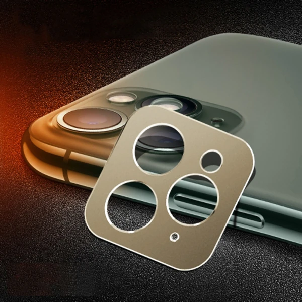 İPhone 11 Pro -11 Pro Max 3D Metal Kamera Koruyucu Metal Lens-(1903)