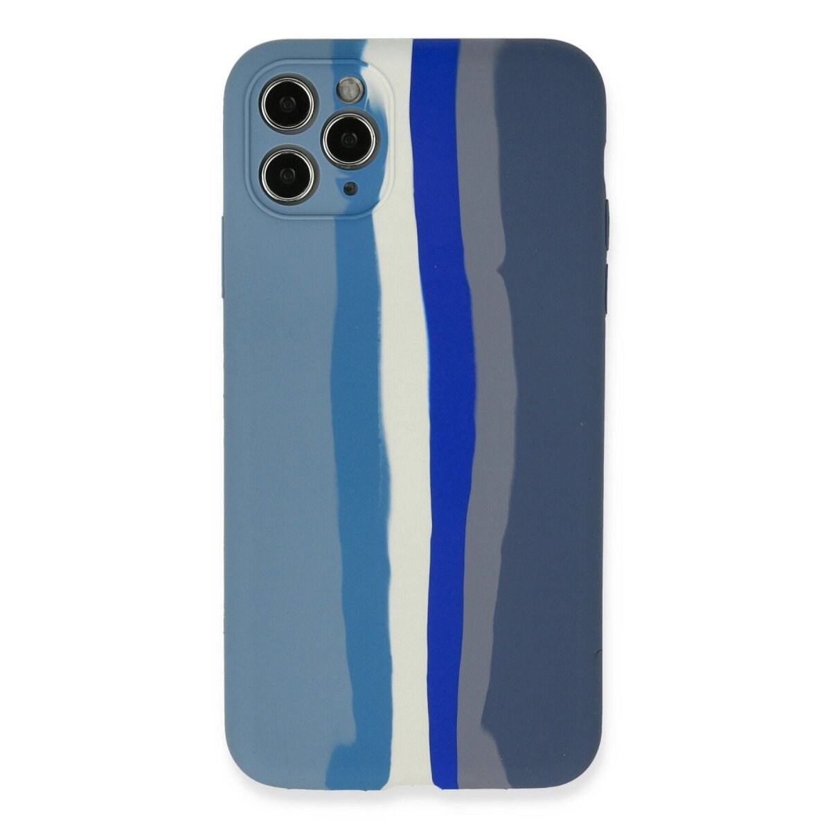 İphone 11 Pro Kılıf Ebruli Lansman Silikon - Mavi-gri