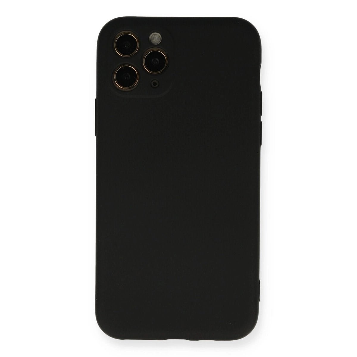 İphone 11 Pro Kılıf Nano İçi Kadife Silikon - Siyah
