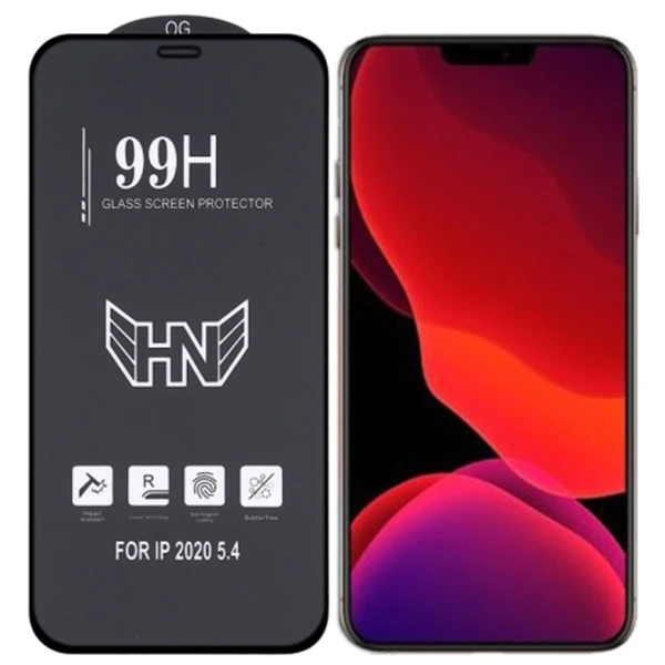 iPhone 12 mini 5.4 3D Full High Aluminum Tempered Cam Ekran Koruyucu-(1903)