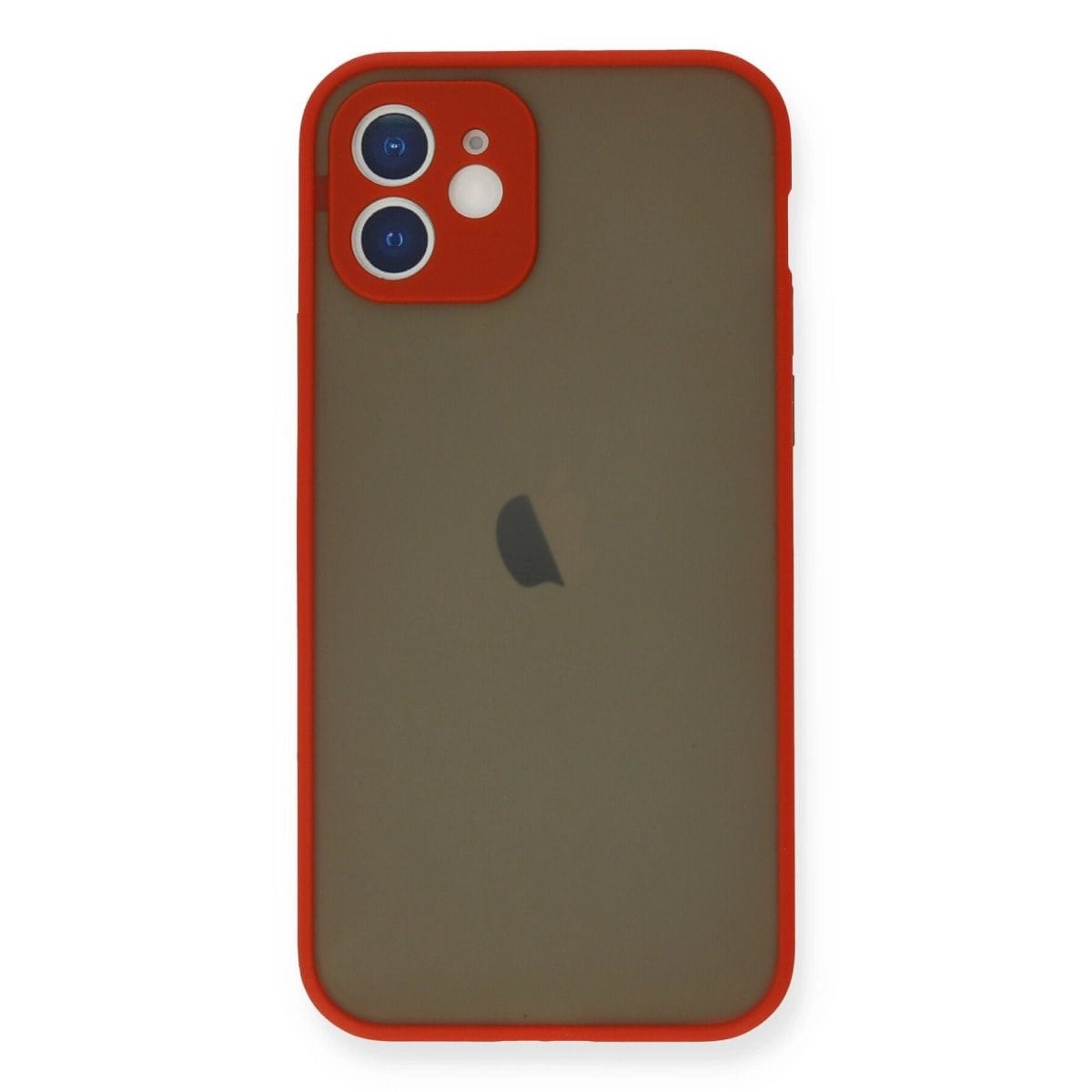 İphone 12 Mini Kılıf Montreal Silikon Kapak - Kırmızı