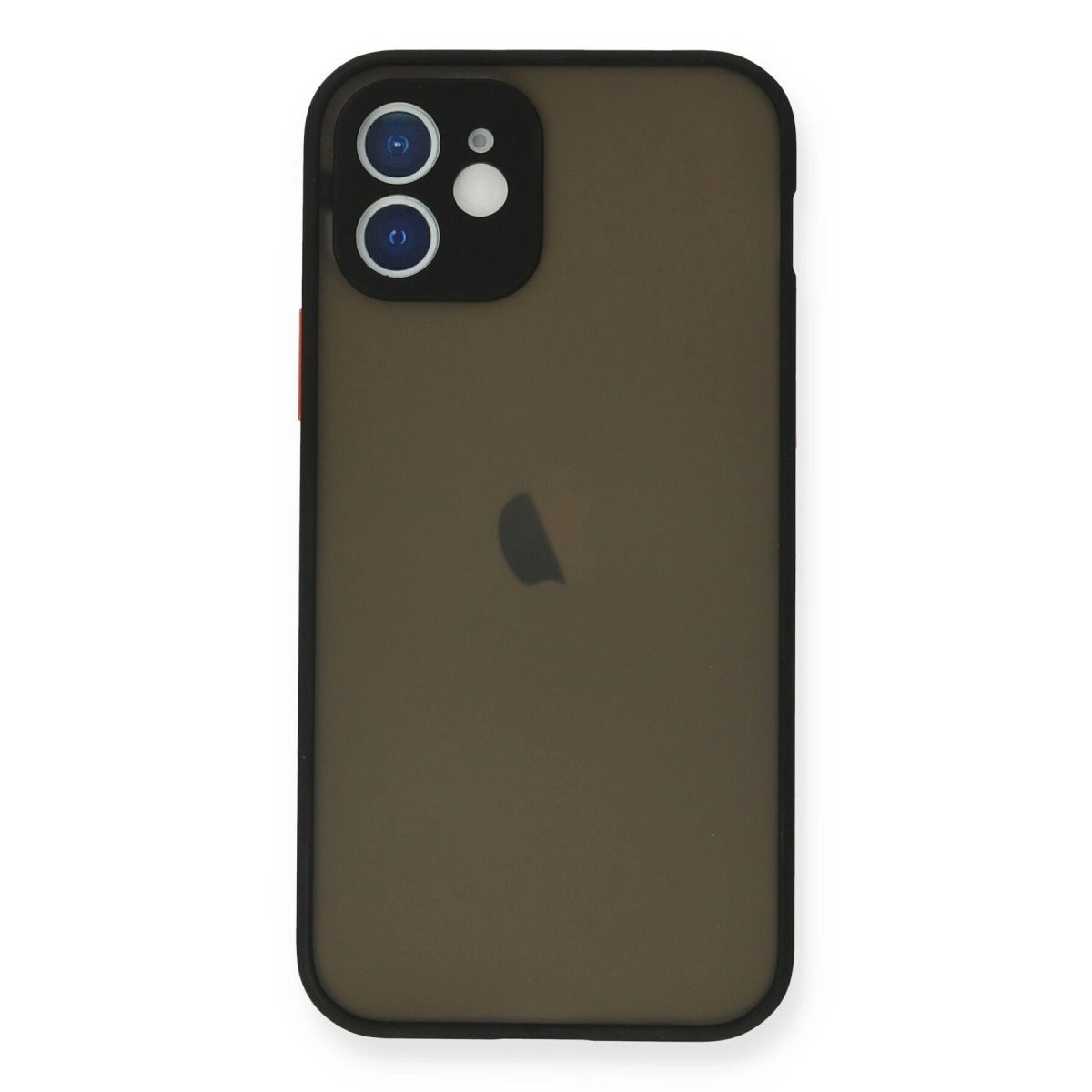 İphone 12 Mini Kılıf Montreal Silikon Kapak - Siyah