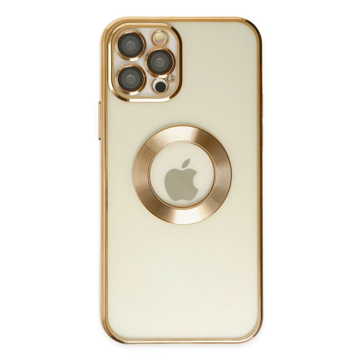İphone 12 Pro Kılıf Slot Silikon - Gold