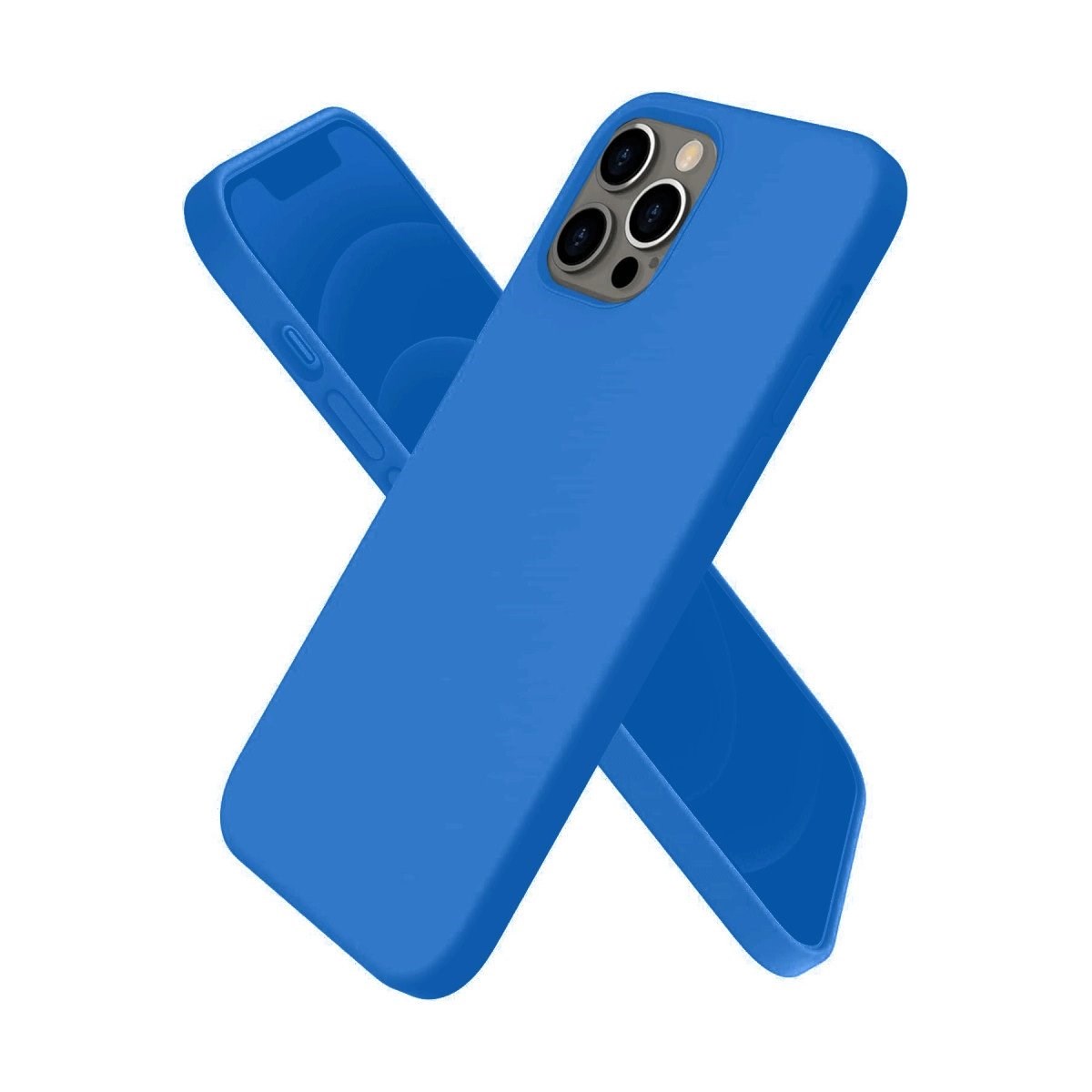 İphone 12 Pro Max Kılıf First Silikon - Mavi