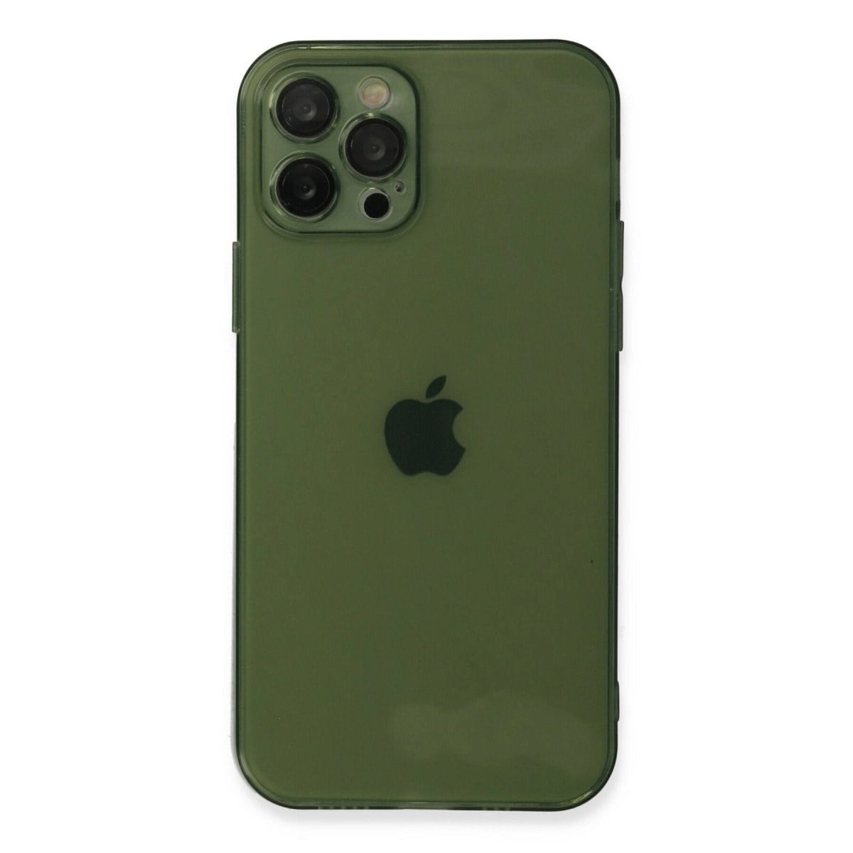 İphone 12 Pro Max Kılıf Fly Lens Silikon - Yeşil
