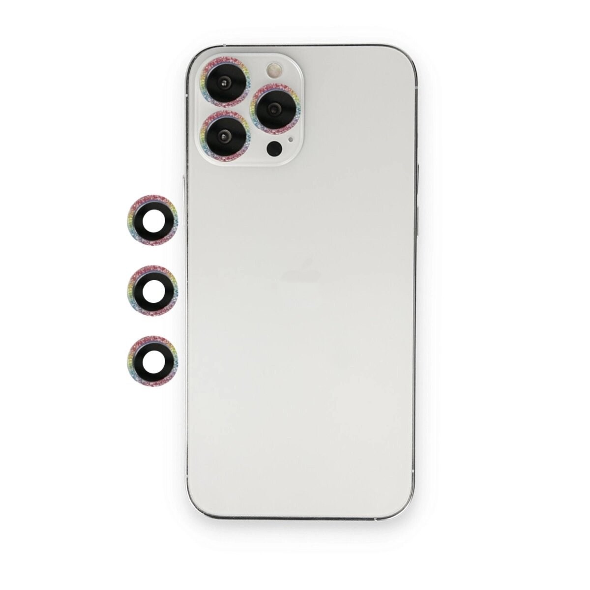 İphone 12 Pro Max Shine Kamera Lens - Rainbow