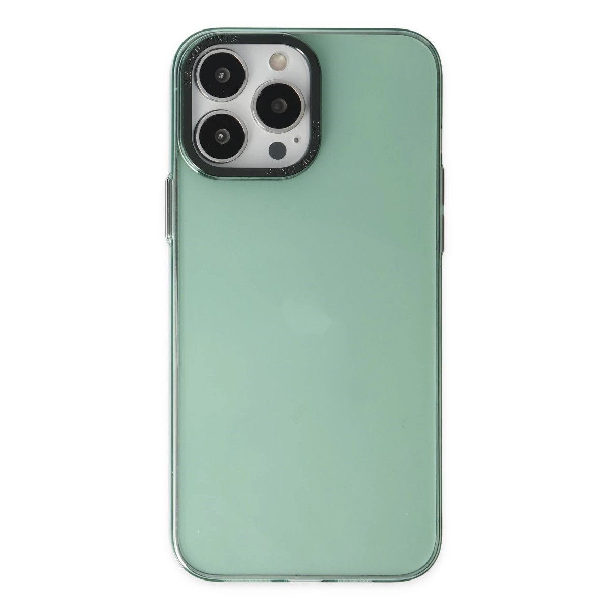 İphone 13 Pro Kılıf Anka Pc Sert Metal Kapak - Yeşil