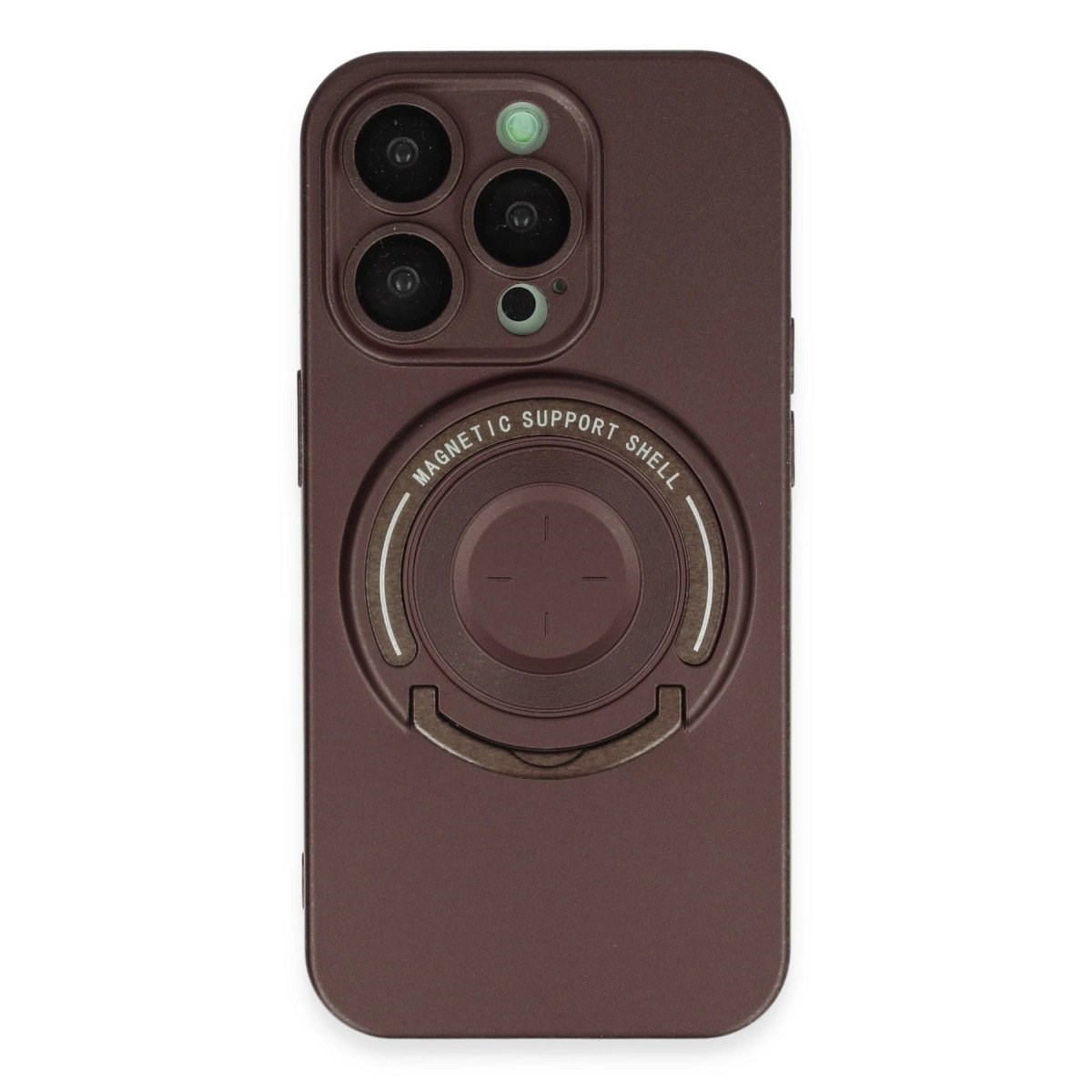 İphone 13 Pro Kılıf Lukka Magneticsafe Kapak - Kahverengi