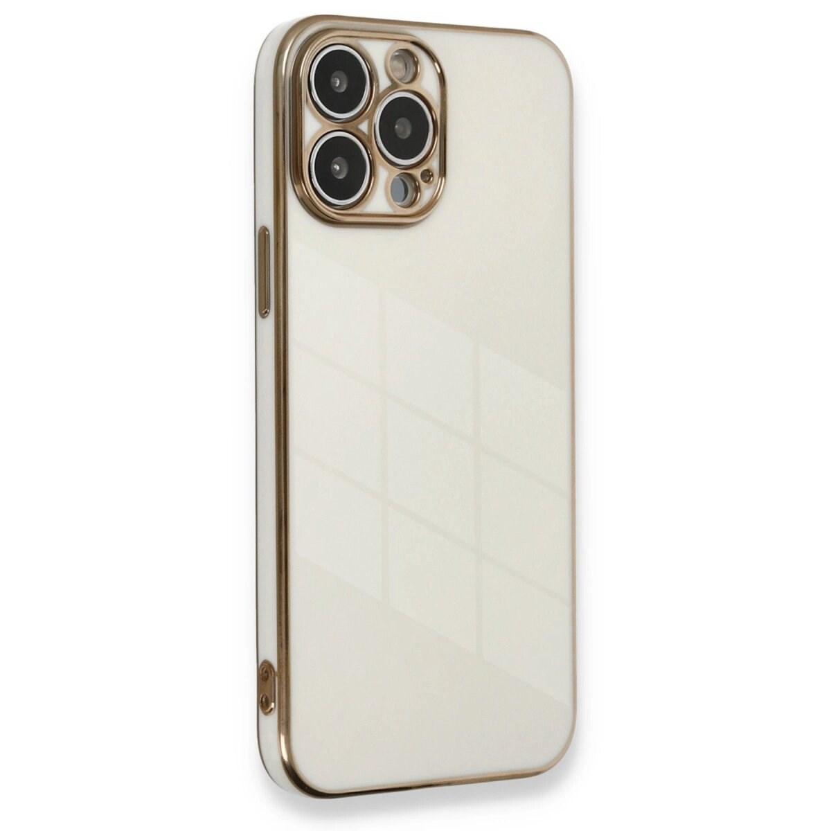 İphone 13 Pro Kılıf Volet Silikon - Beyaz
