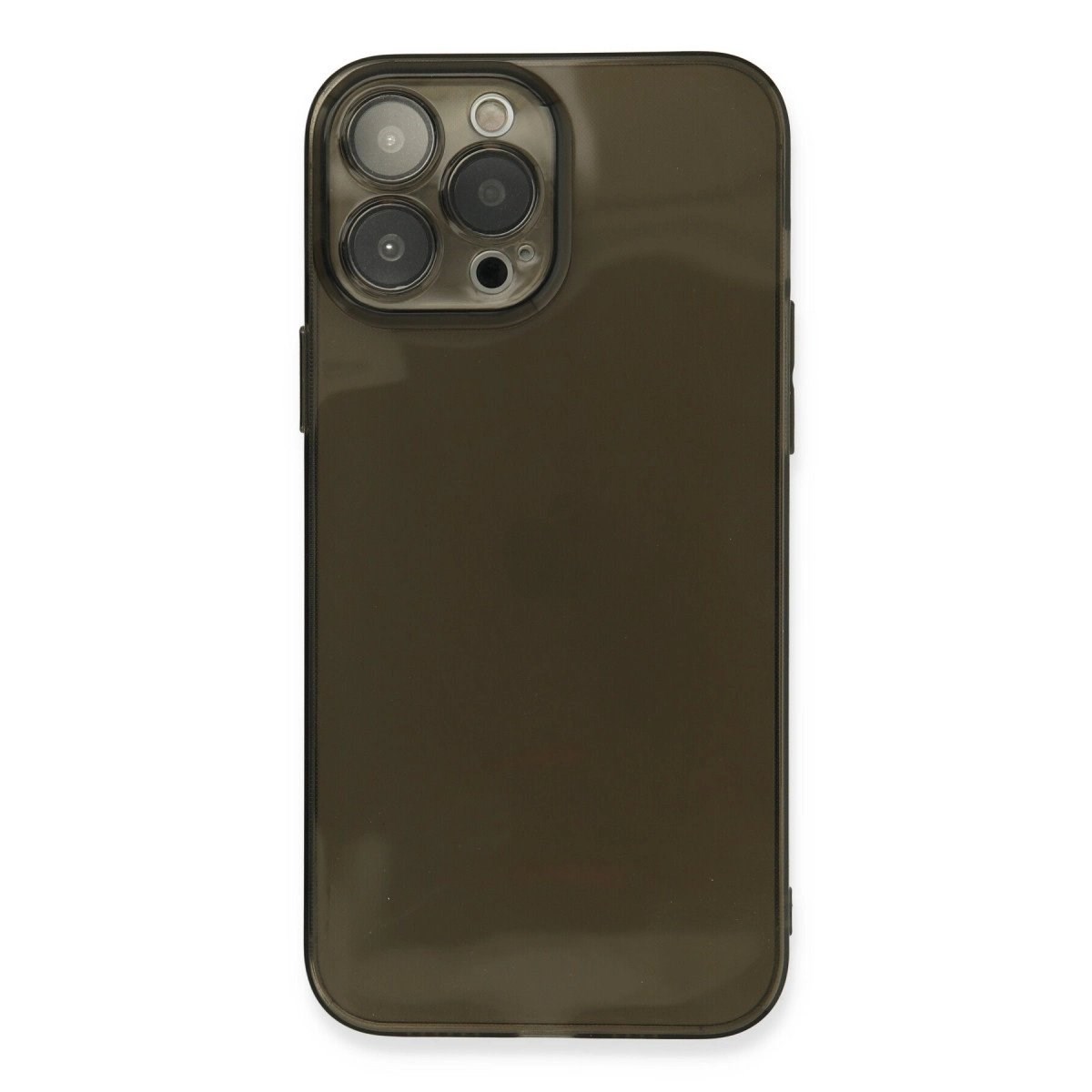 İphone 13 Pro Max Kılıf Fly Lens Silikon - Siyah