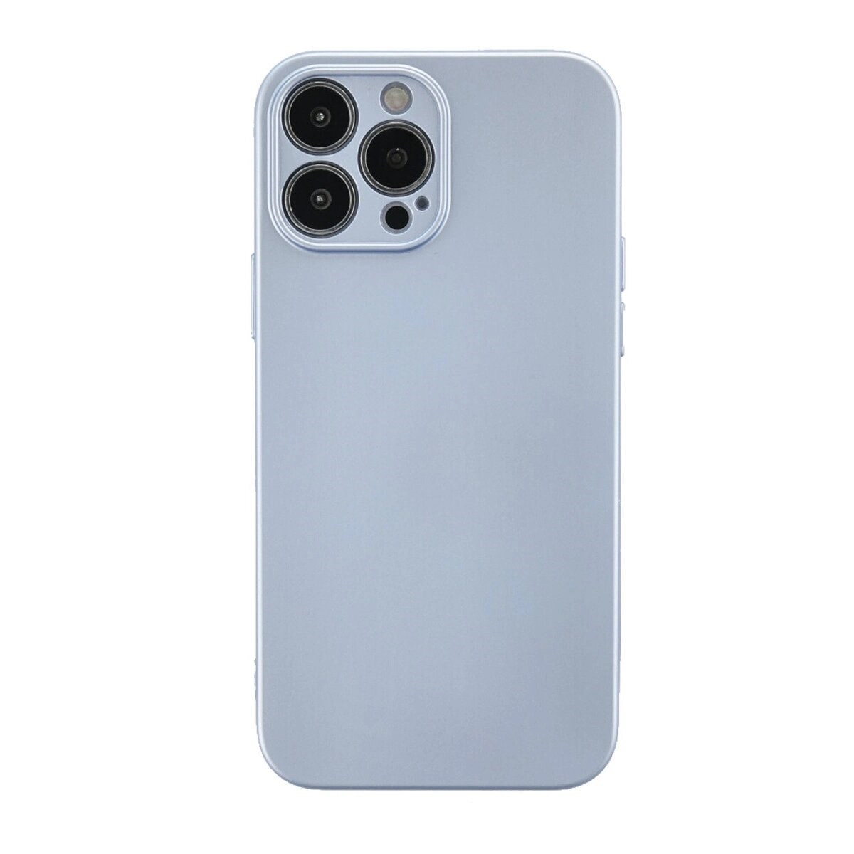 İphone 13 Pro Max Kılıf Nano İçi Kadife Silikon - Sky Blue