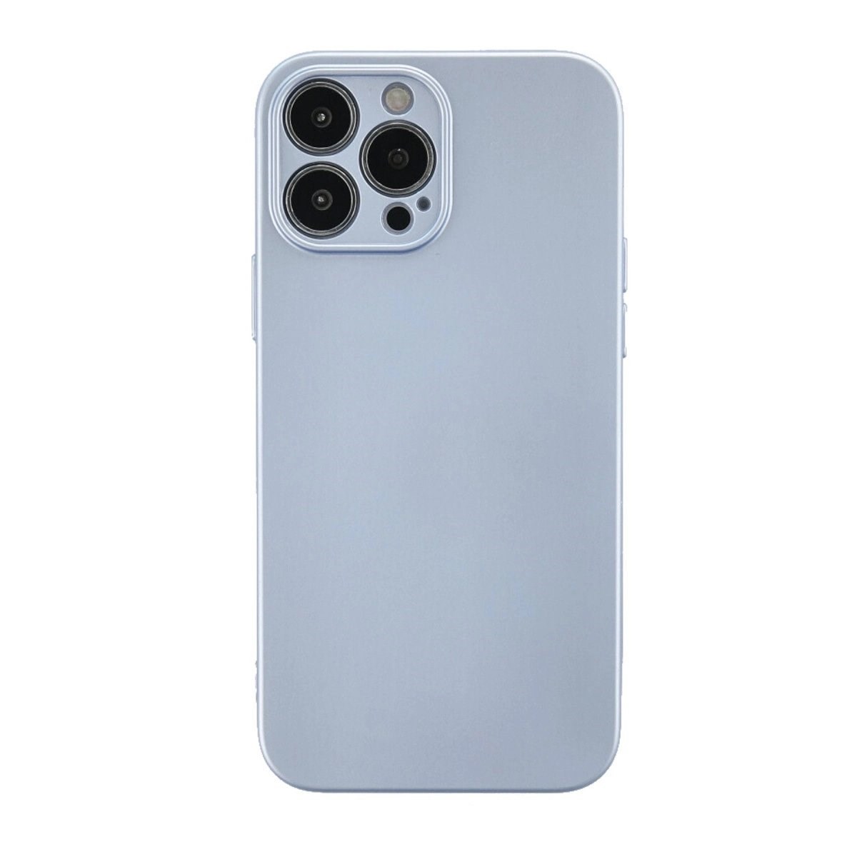 İphone 13 Pro Max Kılıf Nano İçi Kadife Silikon - Sky Blue