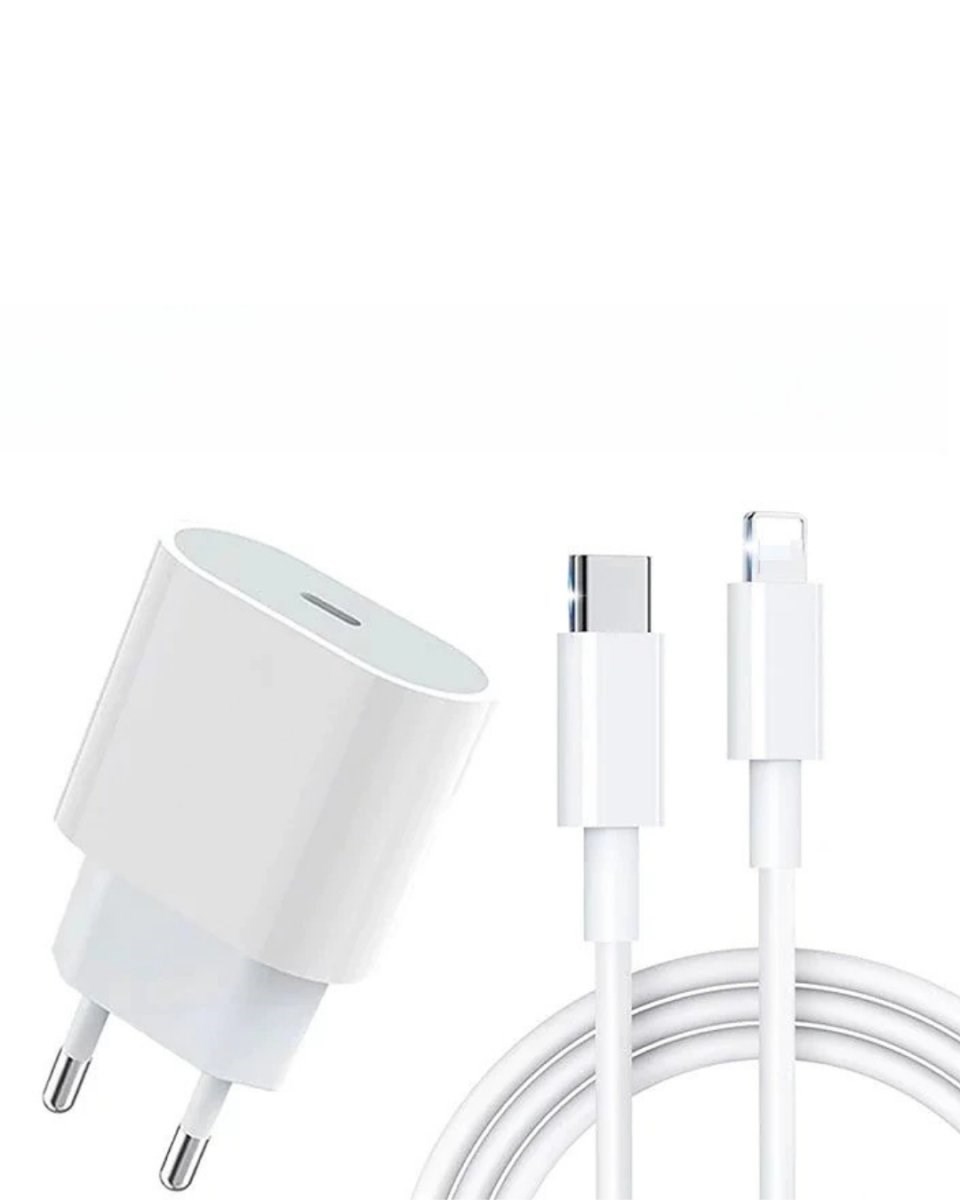 iPhone 14 13 12 11 Uyumlu 20W Hızlı Şarj Adaptörü Lightning Kablo Seti