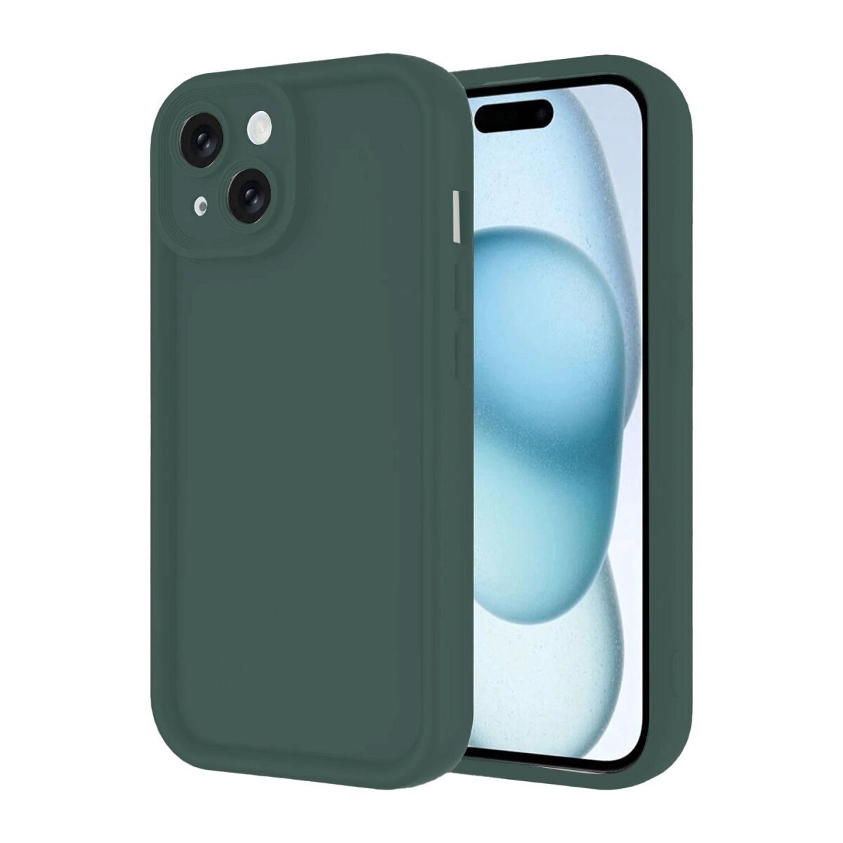 İphone 14 Kılıf Viera Silikon - Koyu Yeşil