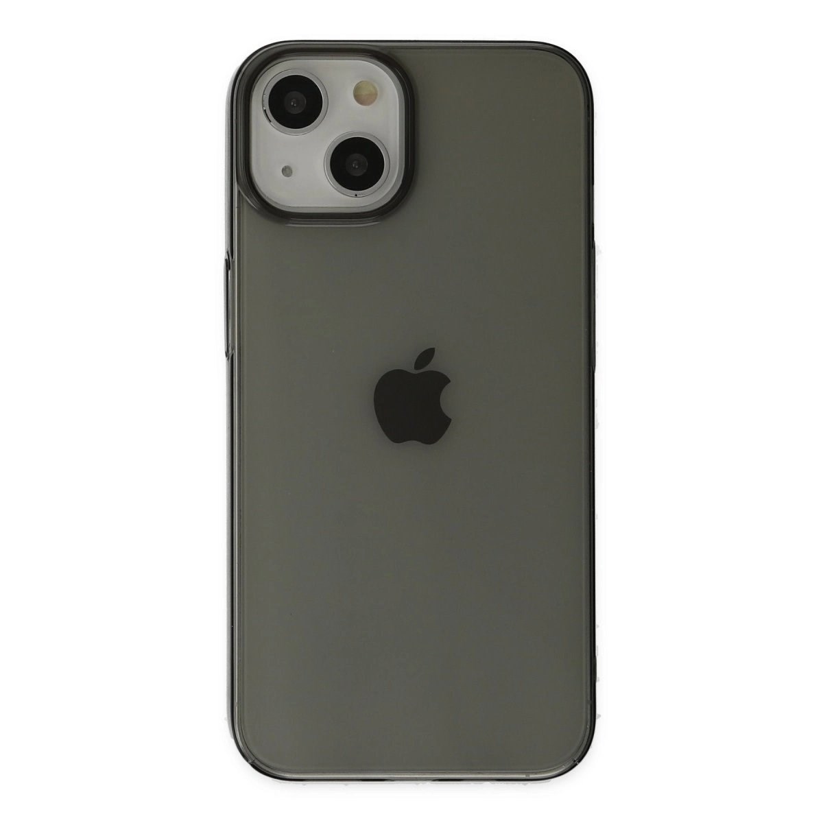 İphone 14 Plus Kılıf Pc Sert Şeffaf Kapak - Siyah