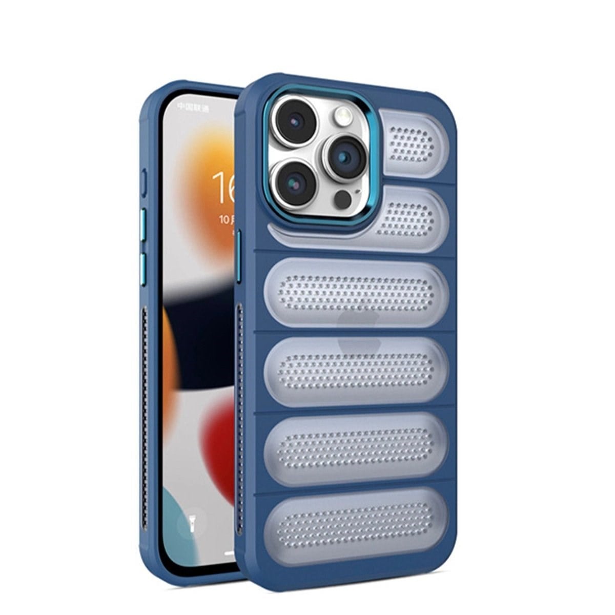 İphone 14 Pro Max Kılıf Airmax Silikon Kapak - Lacivert