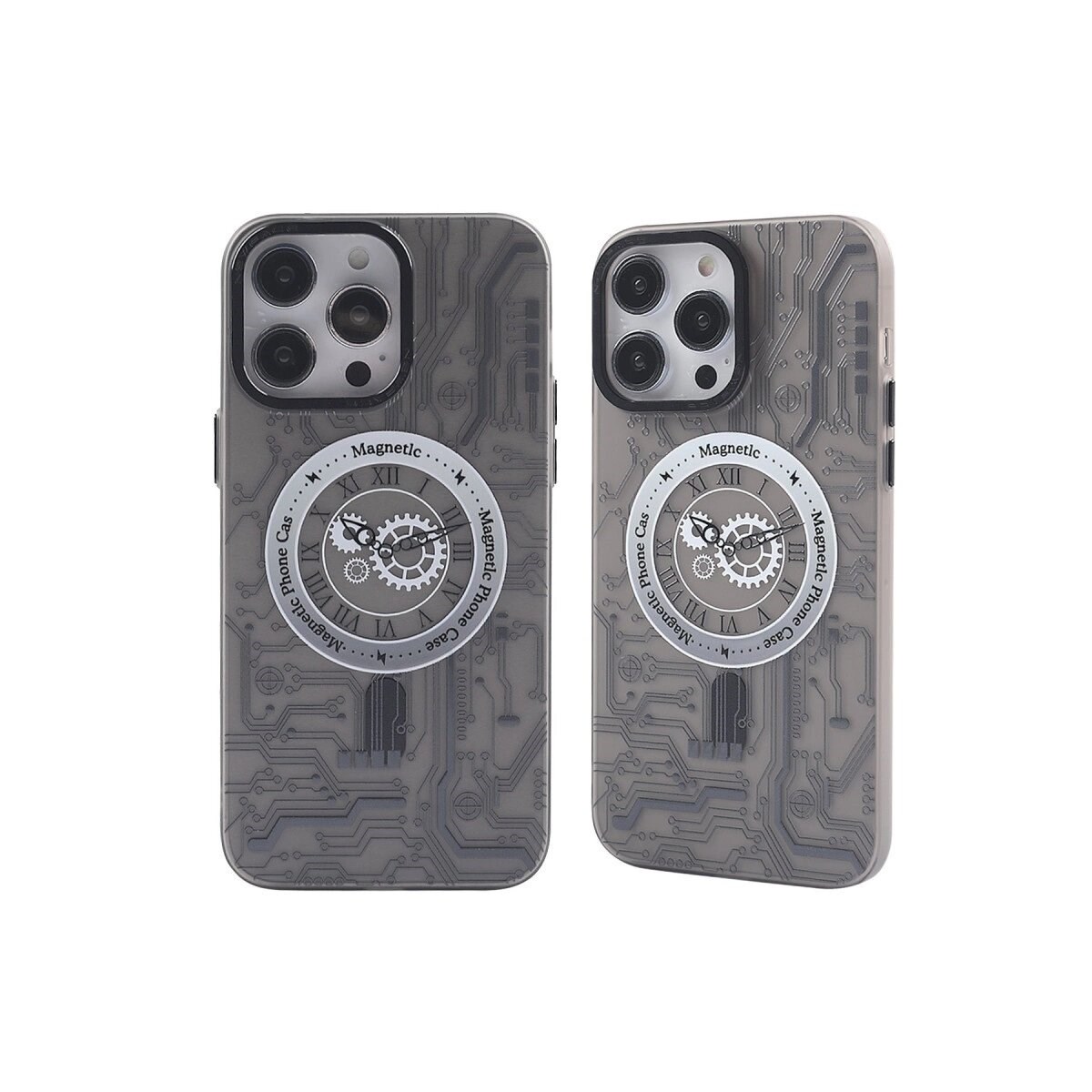 İphone 14 Pro Max Kılıf Apollo Magneticsafe Desenli Kapak - Apollo Siyah - 1