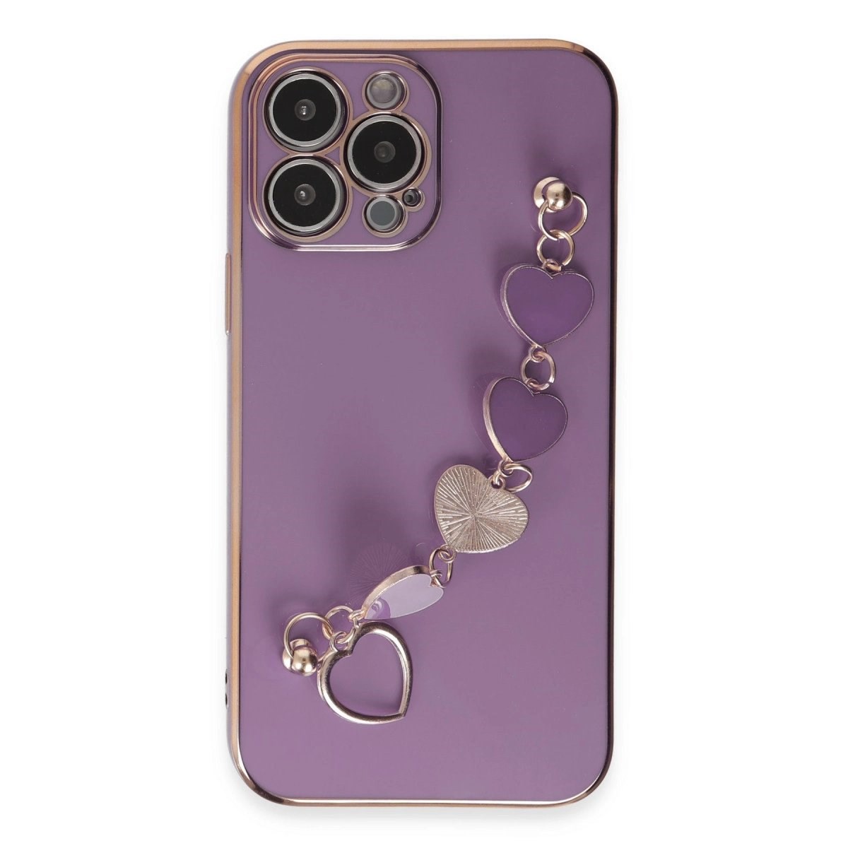 İphone 14 Pro Max Kılıf Esila Silikon - Mor